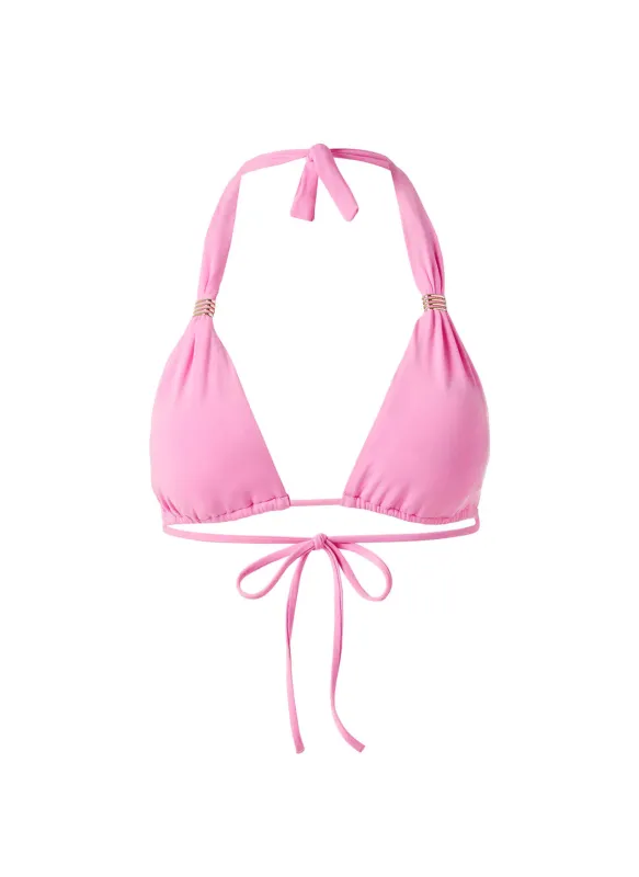 Grenada Pink Bikini Top made by Melissa Odabash