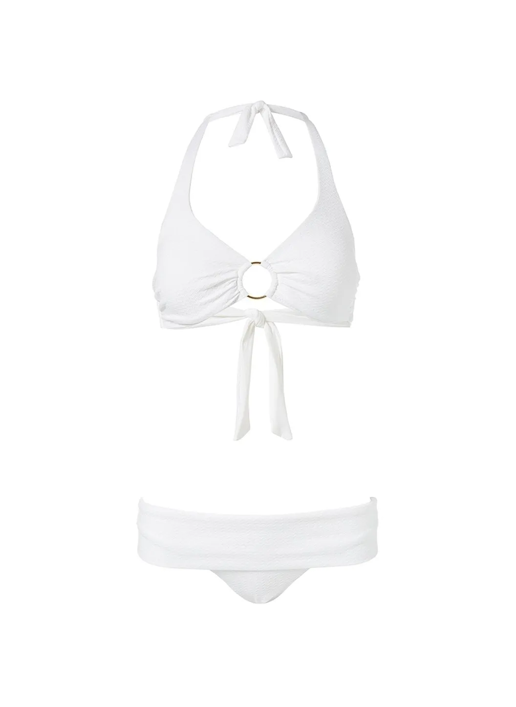 Brussels White Mazy Bikini sold by Melissa Odabash