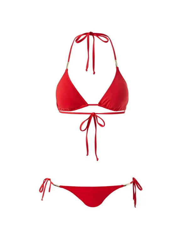 Cabo Red Bikini made by Melissa Odabash