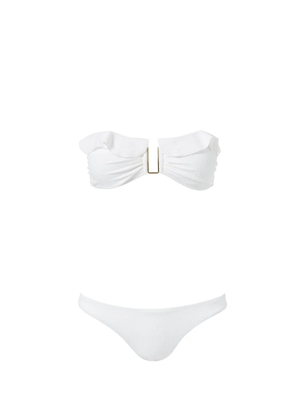 Maine White Mazy Bikini Top sold by Melissa Odabash product image thumbnail 2
