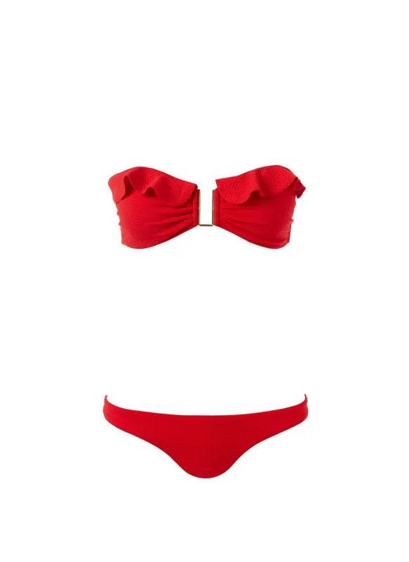 Maine Red Mazy Bikini made by Melissa Odabash