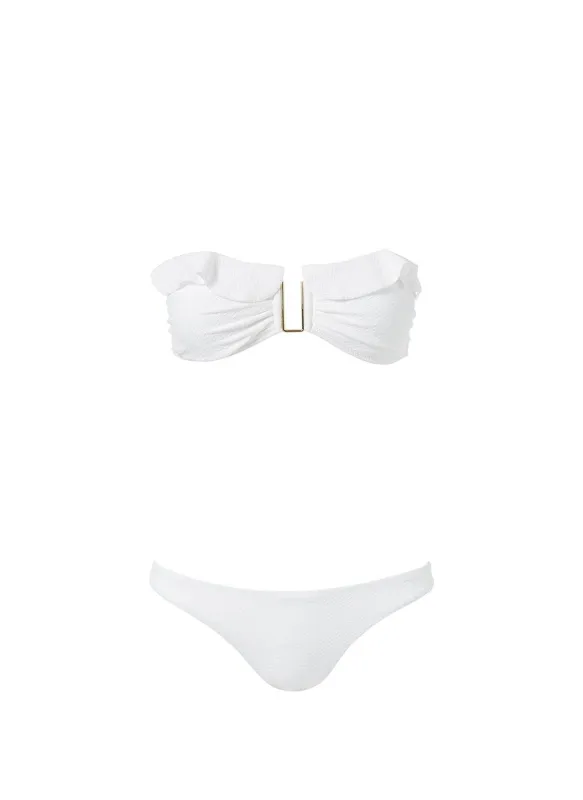 Maine White Mazy Bikini made by Melissa Odabash