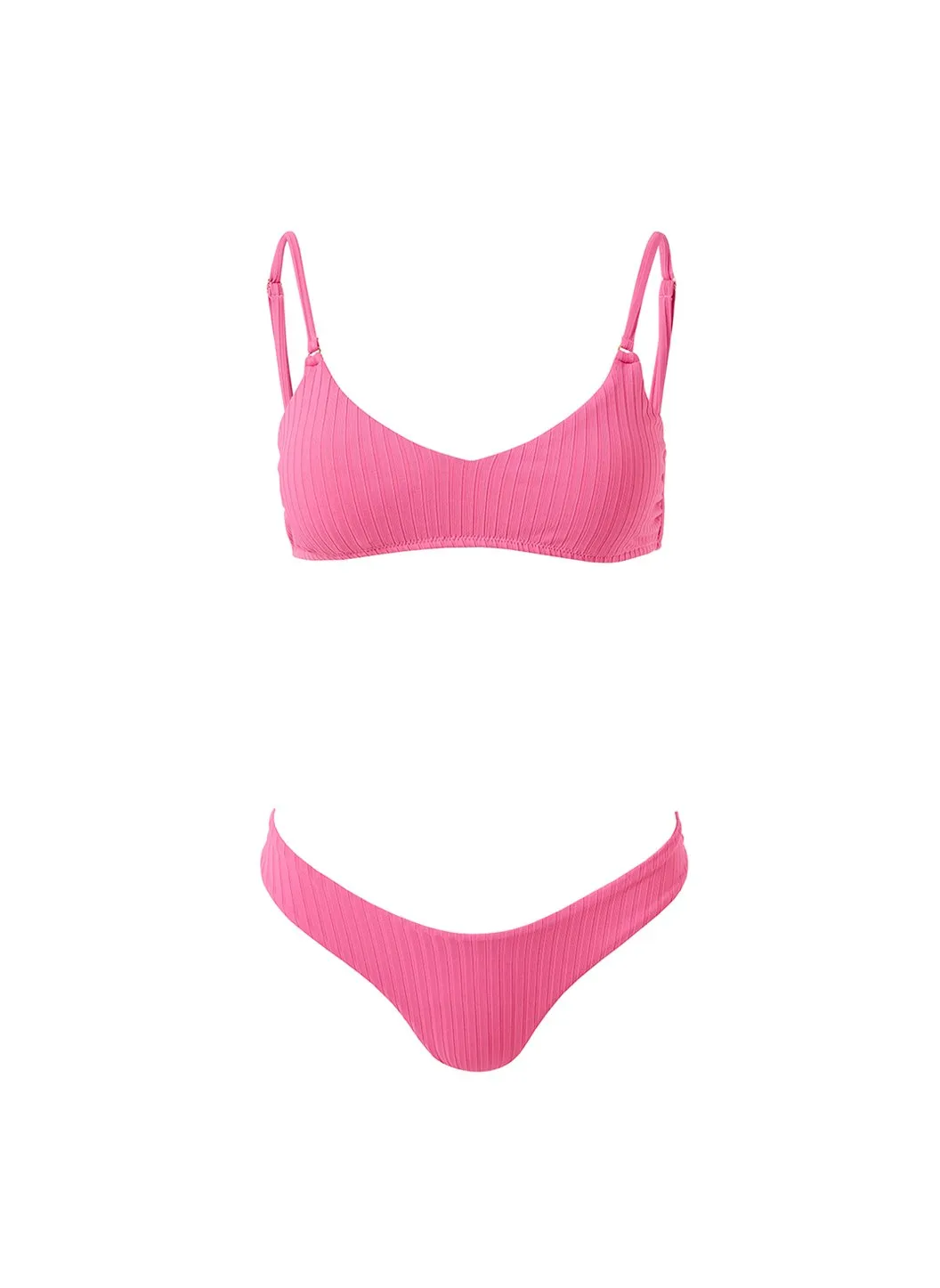 Vienna Hot Pink Ribbed Bikini sold by Melissa Odabash