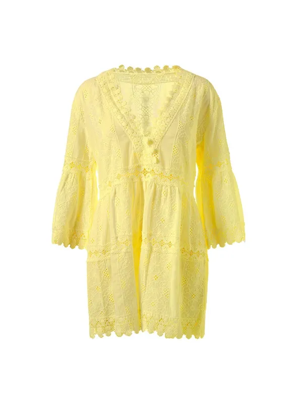 Victoria Yellow Kaftan made by Melissa Odabash