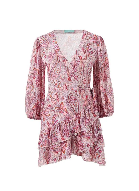 Tabitha Pink Floral Dress made by Melissa Odabash