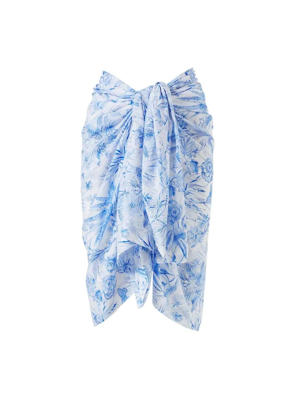 Pareo Blue Tropical sold by Melissa Odabash