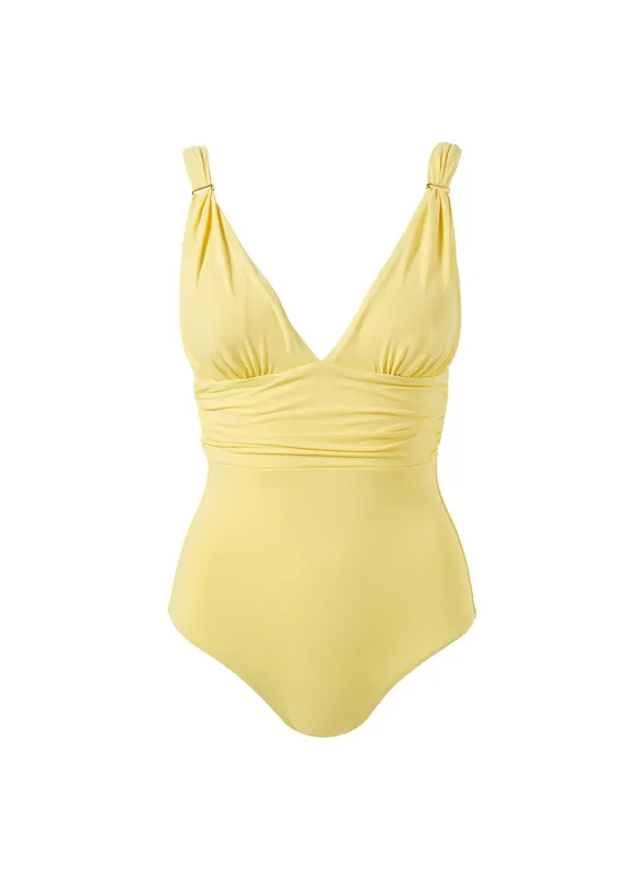 Panarea Yellow Swimsuit made by Melissa Odabash