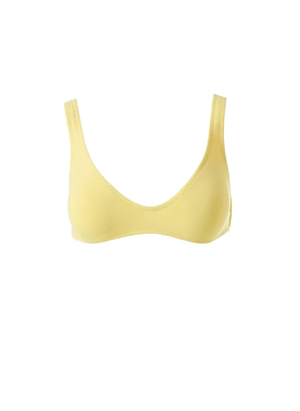 Monaco Yellow Bikini Top made by Melissa Odabash