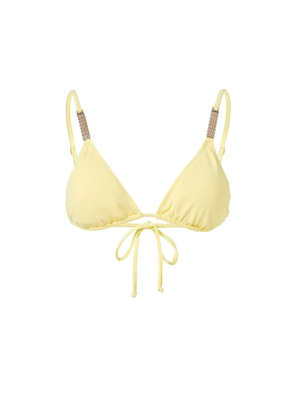 Maldives Yellow Bikini Top sold by Melissa Odabash