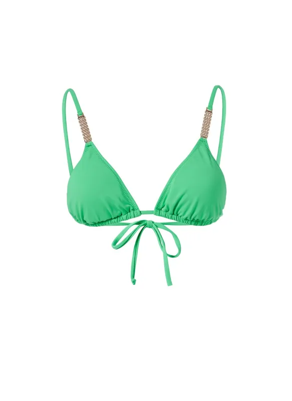 Maldives Green Bikini Top sold by Melissa Odabash