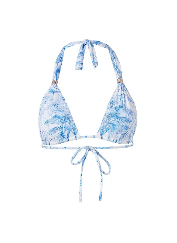 Grenada Blue Tropical Bikini Top made by Melissa Odabash