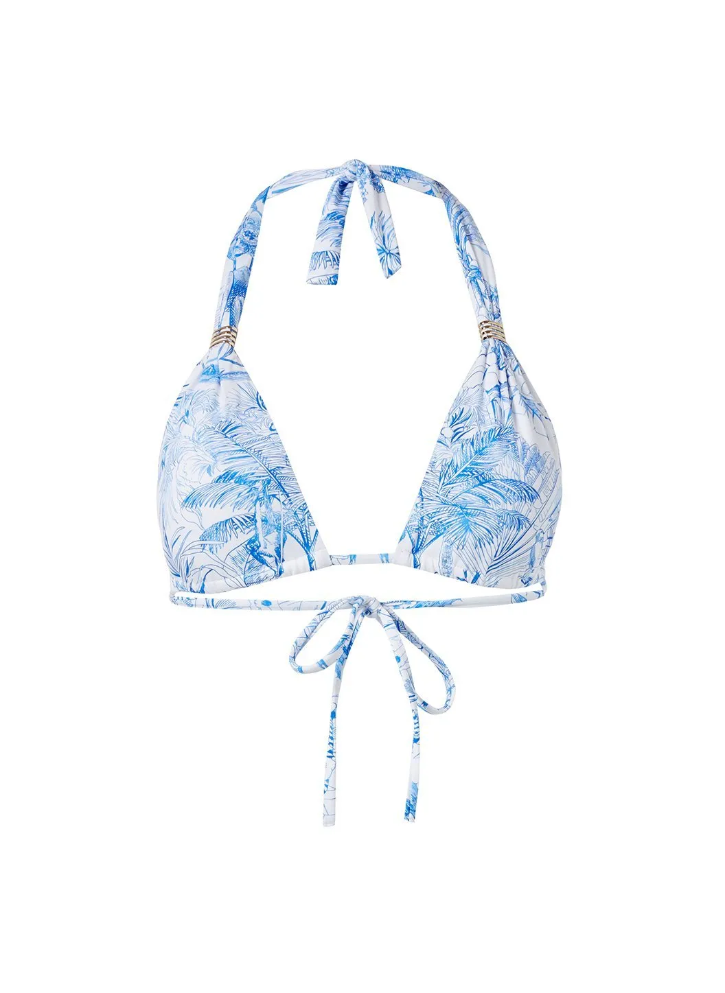 Grenada Blue Tropical Bikini Top sold by Melissa Odabash