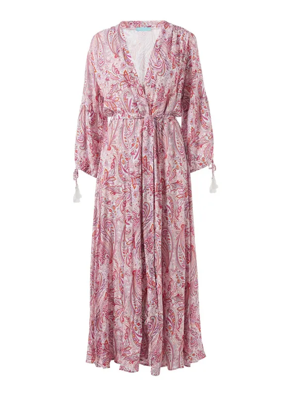 Gabby Pink Floral Kaftan made by Melissa Odabash