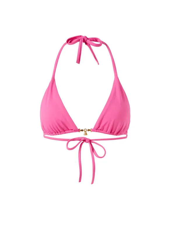 Dubai Hot Pink Bikini Top made by Melissa Odabash