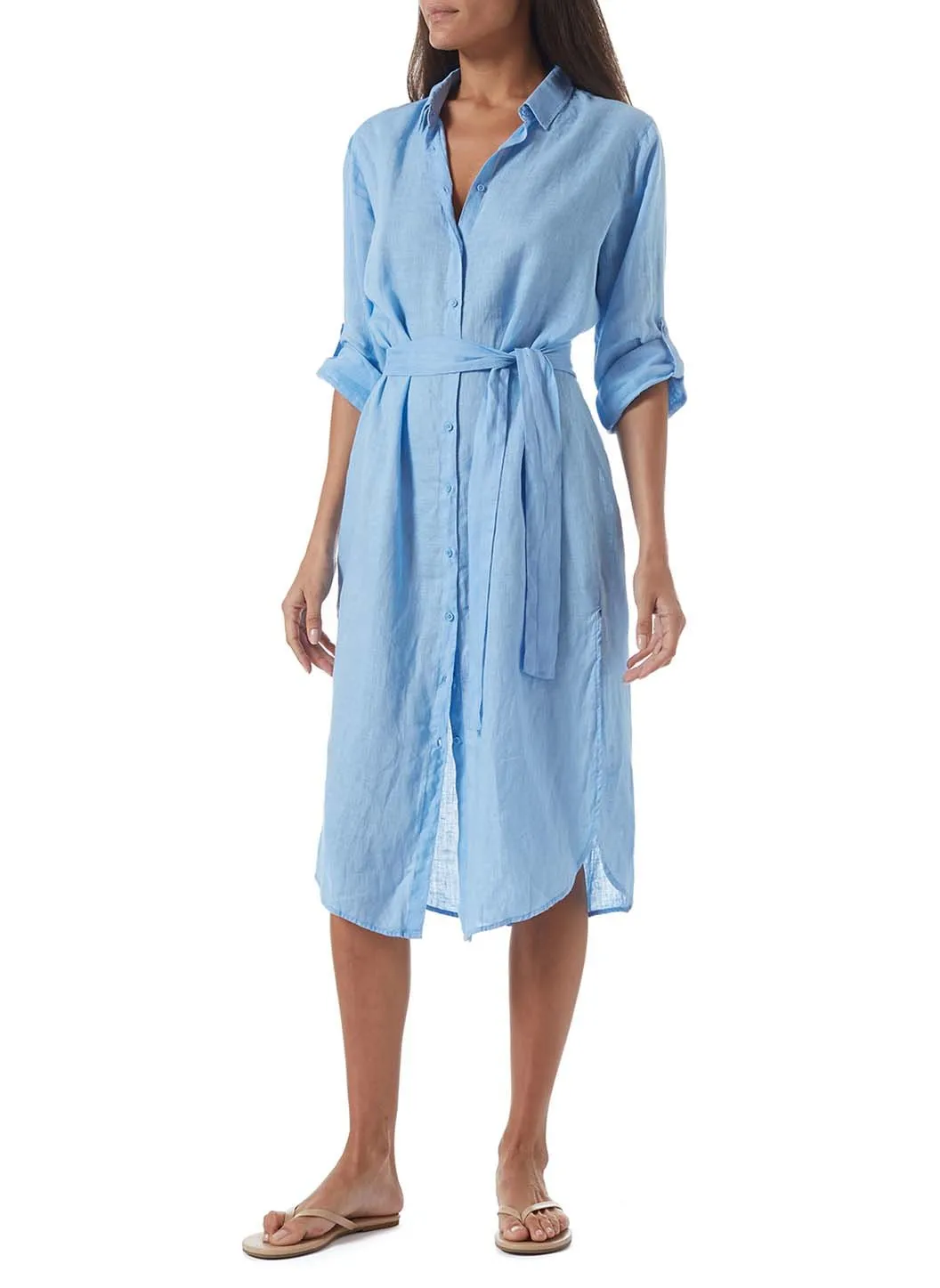 Dania Blue Dress sold by Melissa Odabash product image thumbnail 4