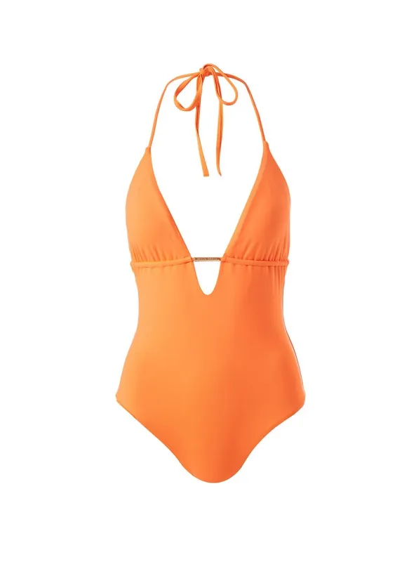 Casablanca Orange Swimsuit made by Melissa Odabash