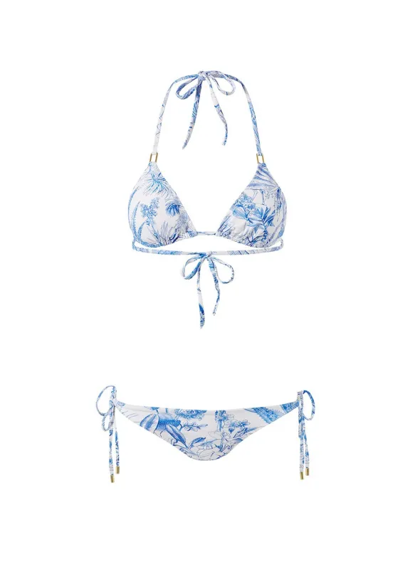 Cancun Blue Tropical Bikini made by Melissa Odabash