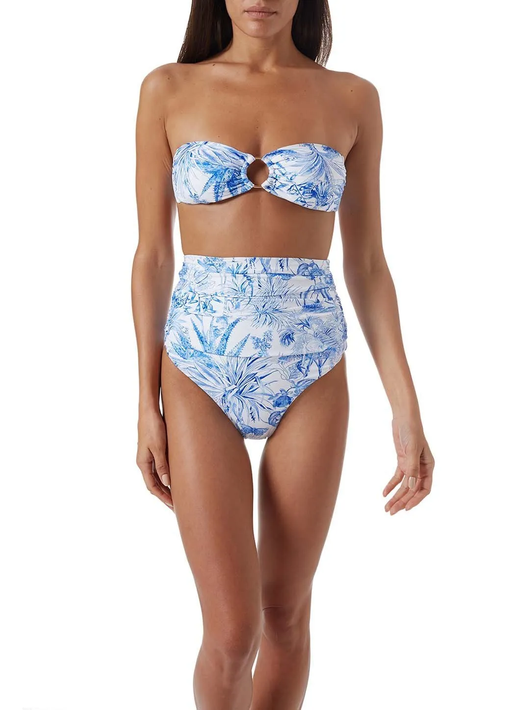 Ancona Blue Tropical Bikini Top sold by Melissa Odabash product image thumbnail 5