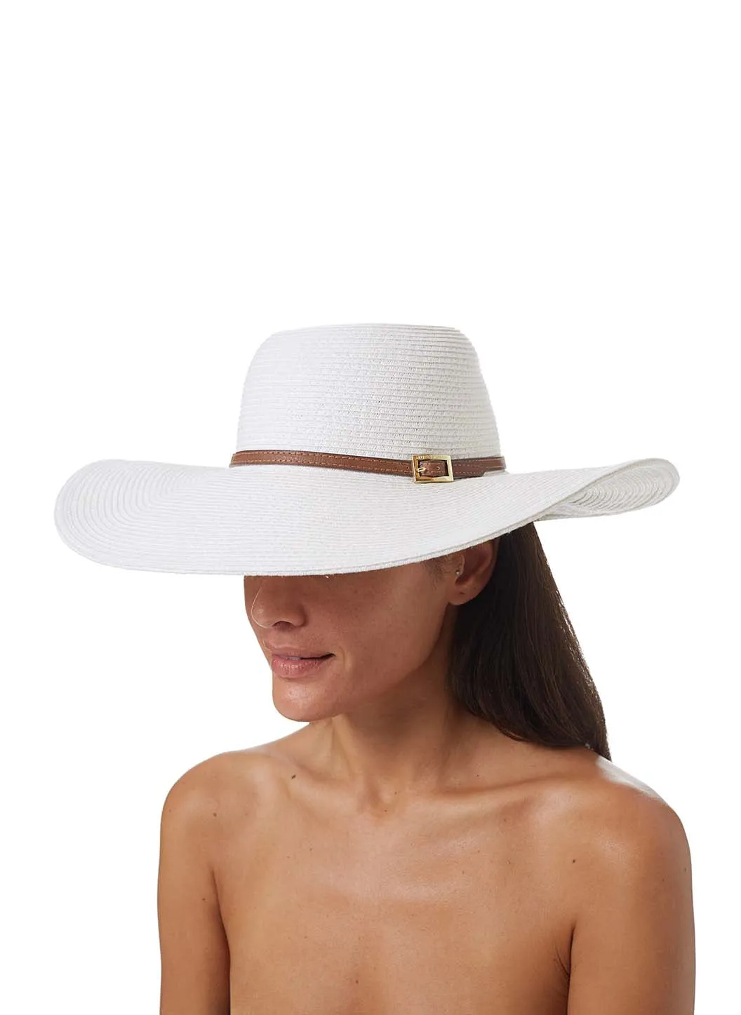 Jemima White Hat sold by Melissa Odabash product image thumbnail 2