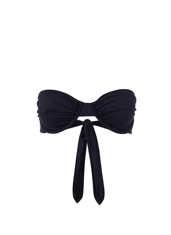 Barbados Black Bikini Top made by Melissa Odabash