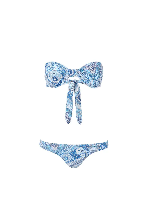 Barbados Blue Paisley Bikini sold by Melissa Odabash