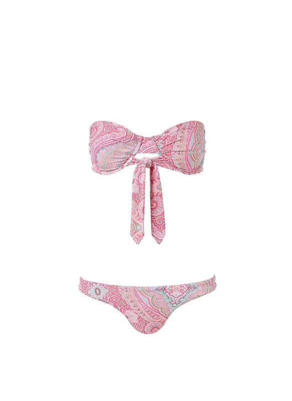Barbados Blush Paisley Bikini made by Melissa Odabash