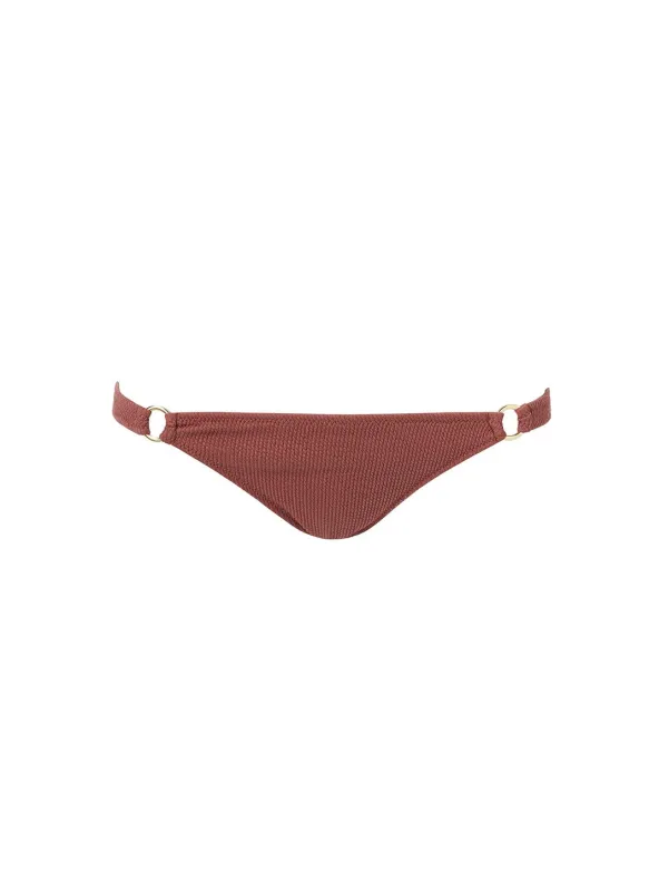 Bari Mocha Ridges Bikini Bottom sold by Melissa Odabash