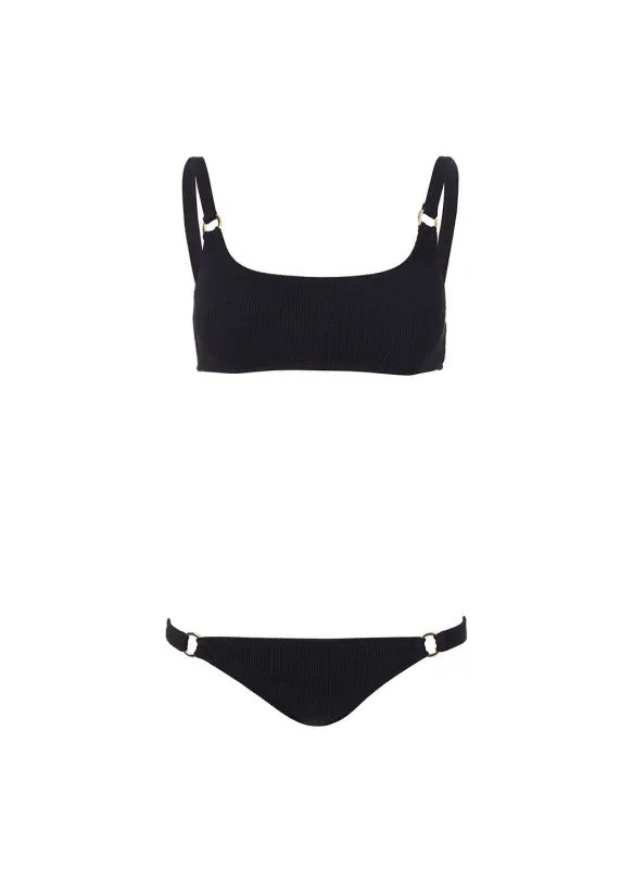 Bari Black Ridges Bikini sold by Melissa Odabash