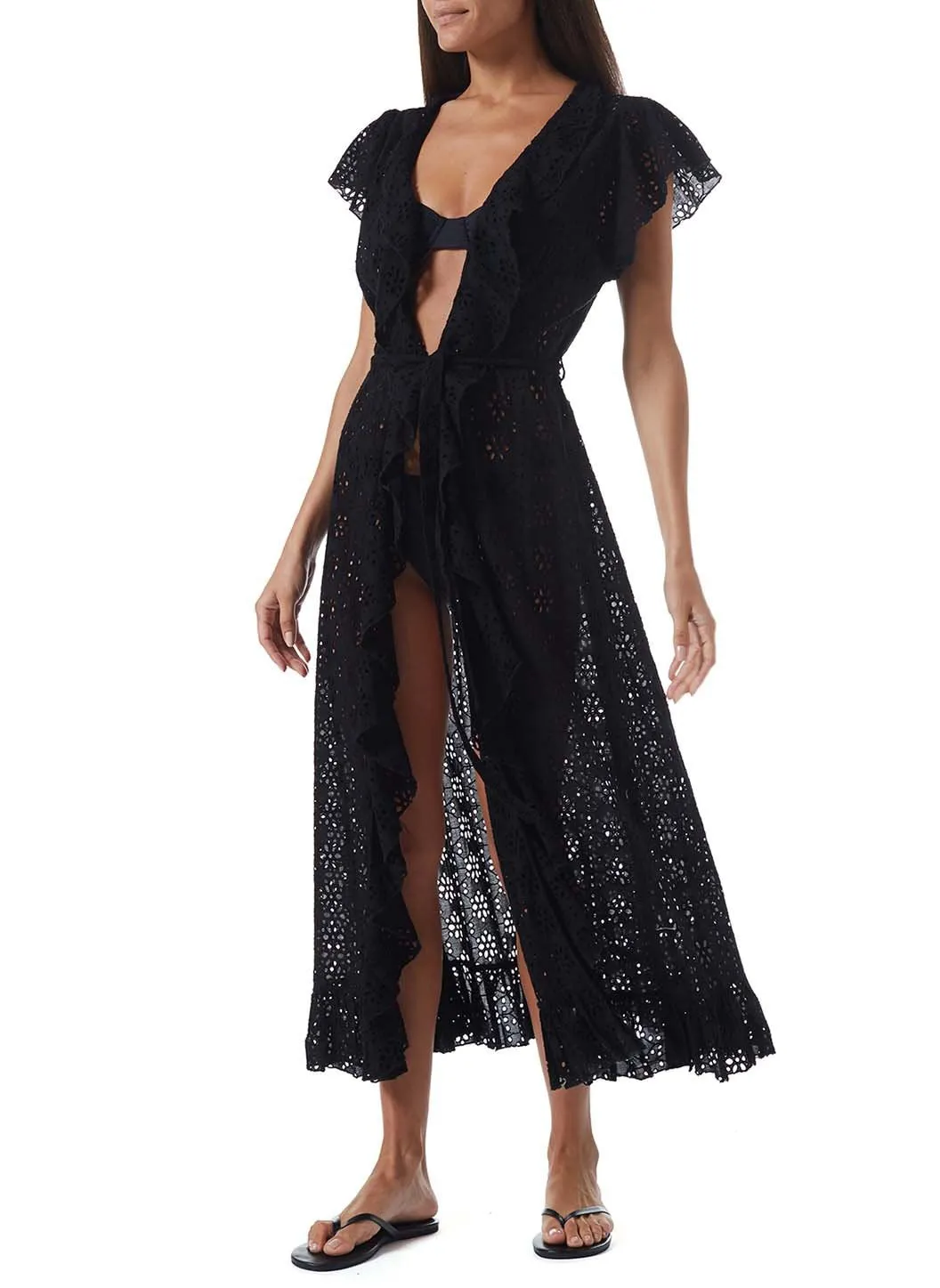 Brianna Black Kaftan sold by Melissa Odabash product image thumbnail 3