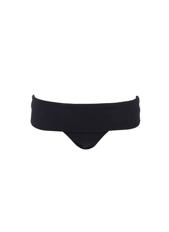Brussels Black Mazy Bikini Bottom sold by Melissa Odabash