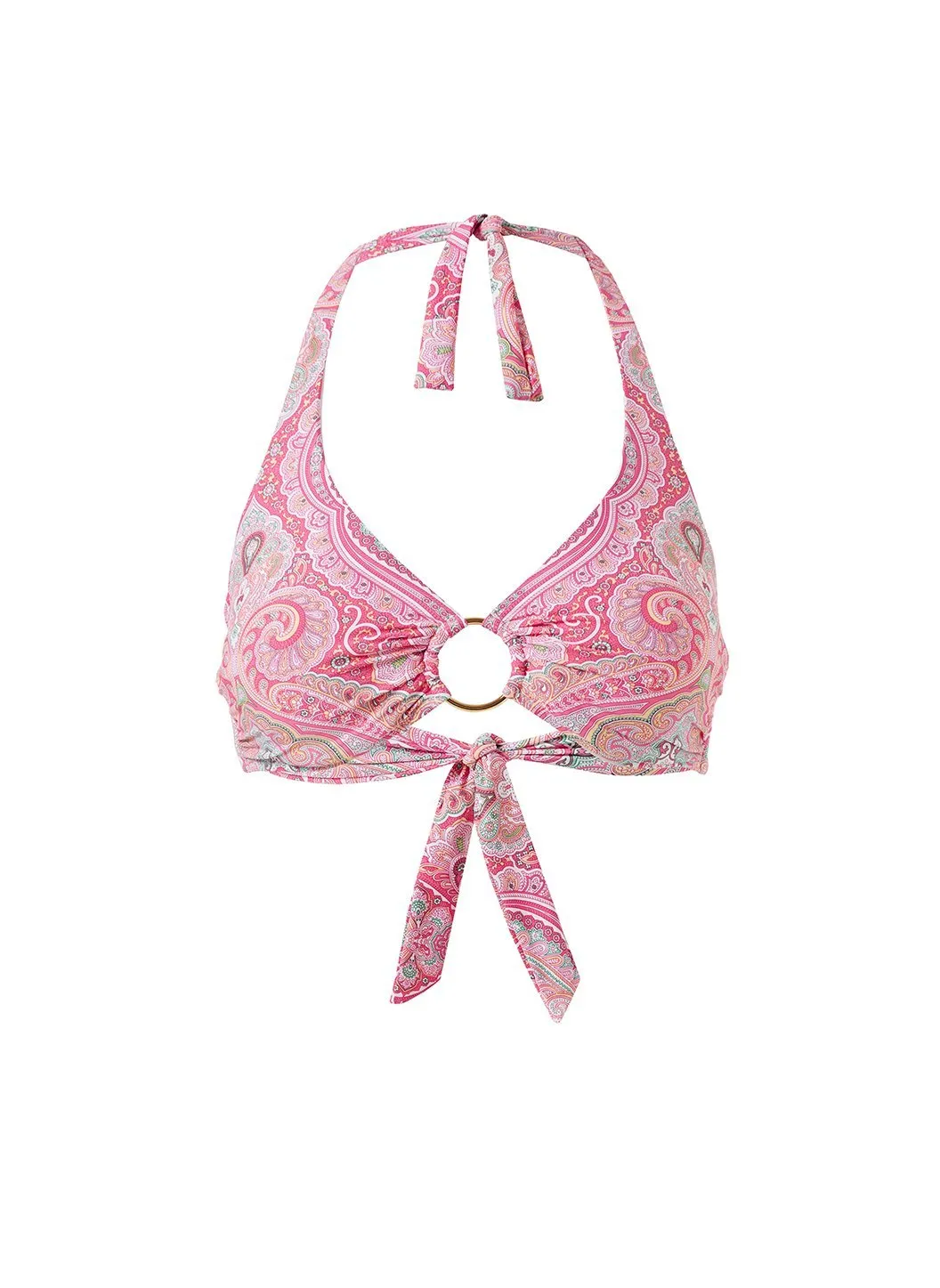 Brussels Blush Paisley Bikini Top sold by Melissa Odabash