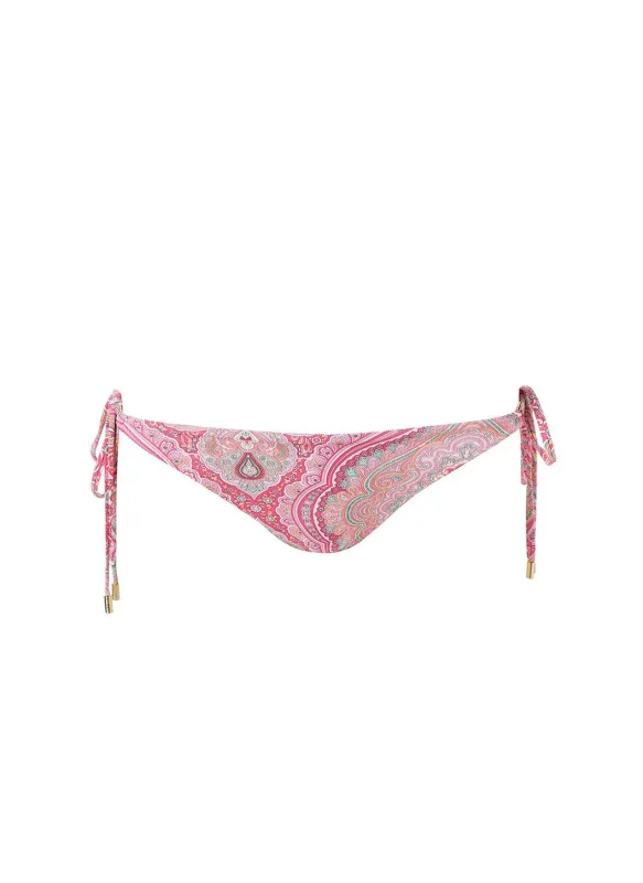 Cancun Blush Paisley Bikini Bottom made by Melissa Odabash
