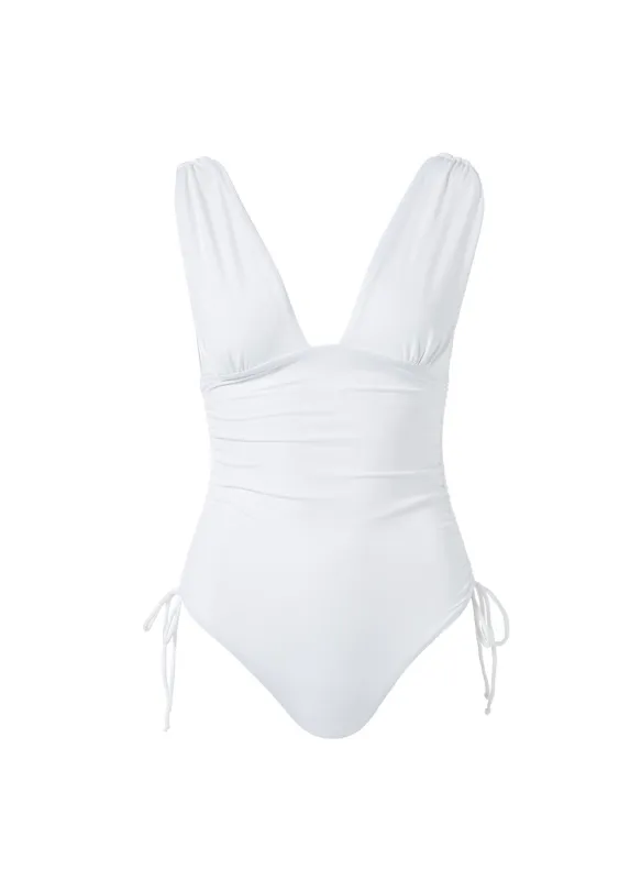 Chile White Swimsuit made by Melissa Odabash
