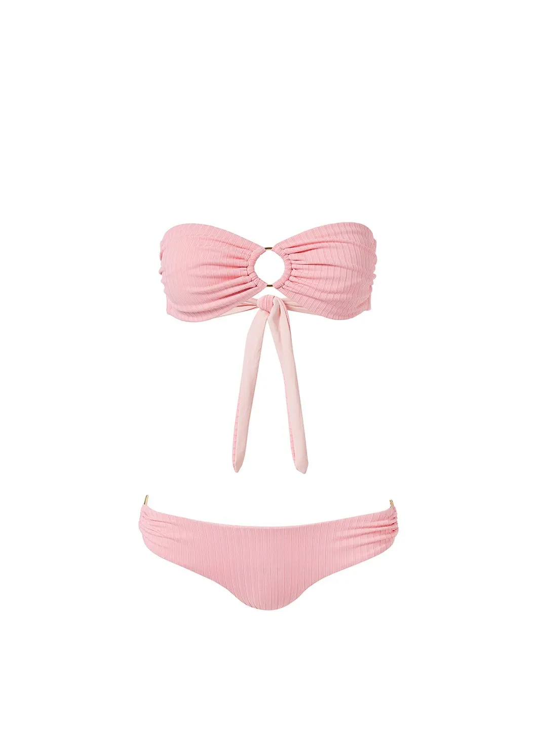 Evita Blush Ribbed Bikini Bottom sold by Melissa Odabash product image thumbnail 2