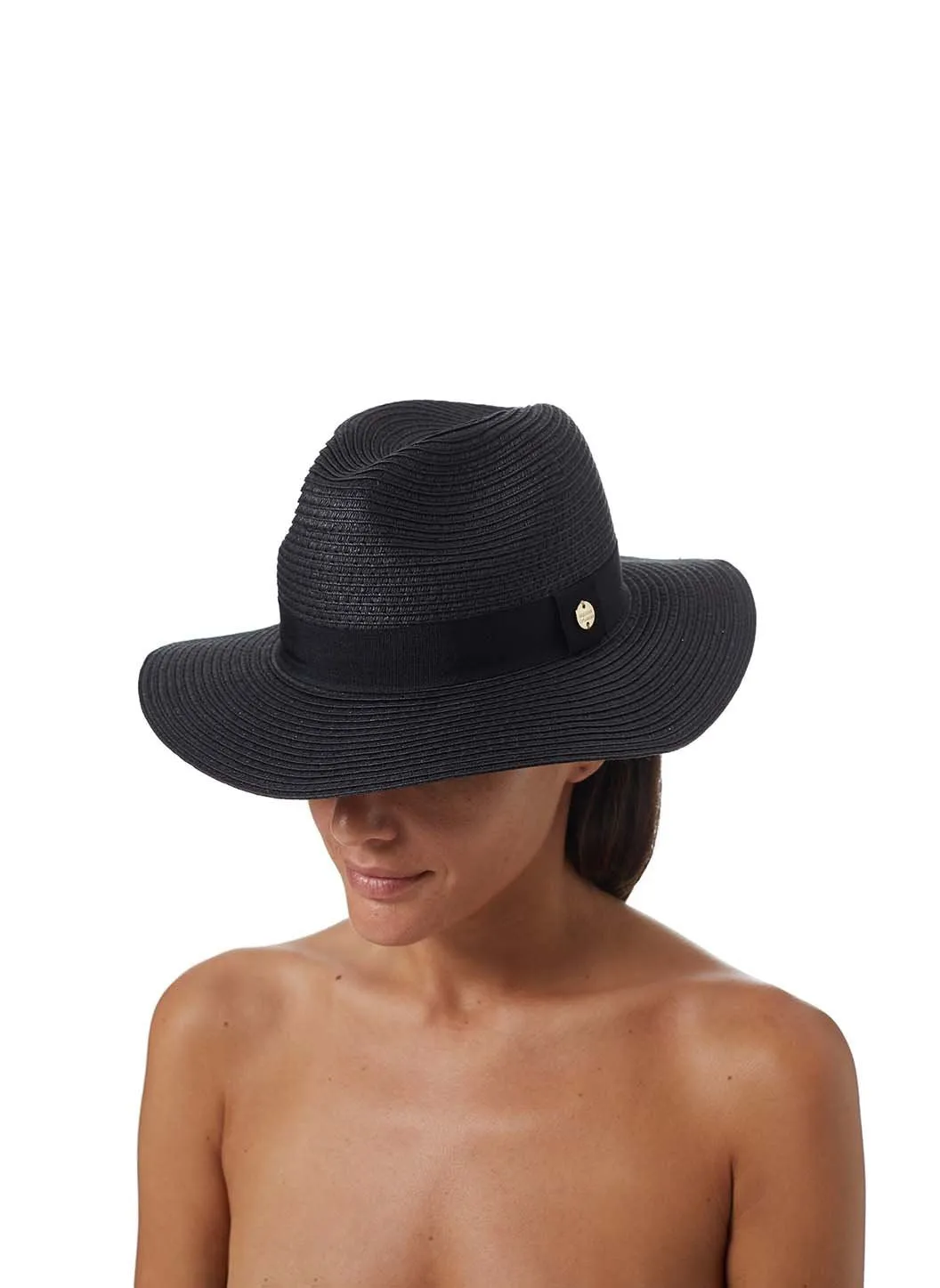 Fedora Black/Black sold by Melissa Odabash product image thumbnail 2
