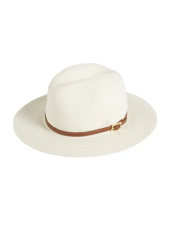 Fedora Cream/Tan made by Melissa Odabash