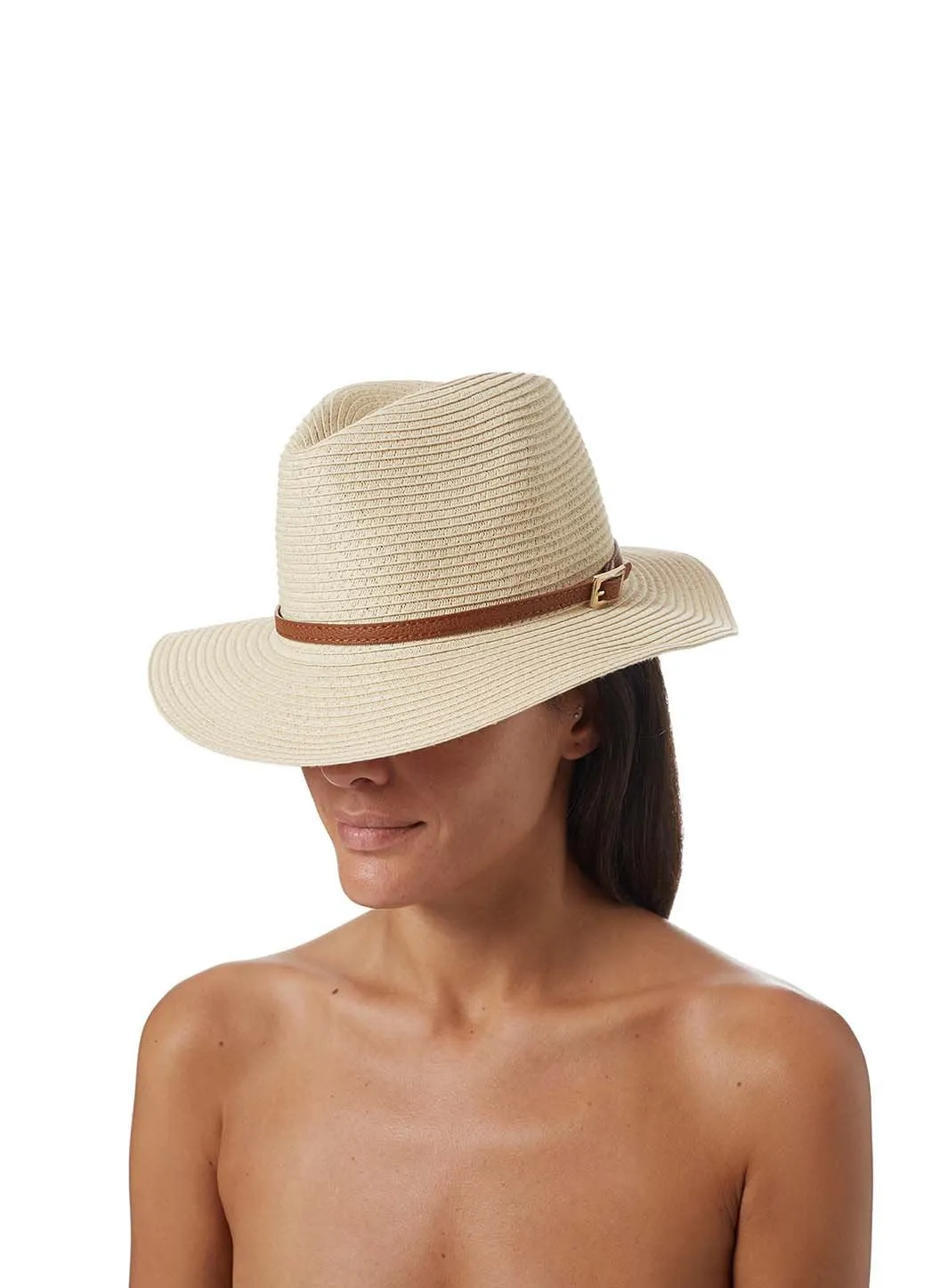 Fedora Cream/Tan sold by Melissa Odabash product image thumbnail 2