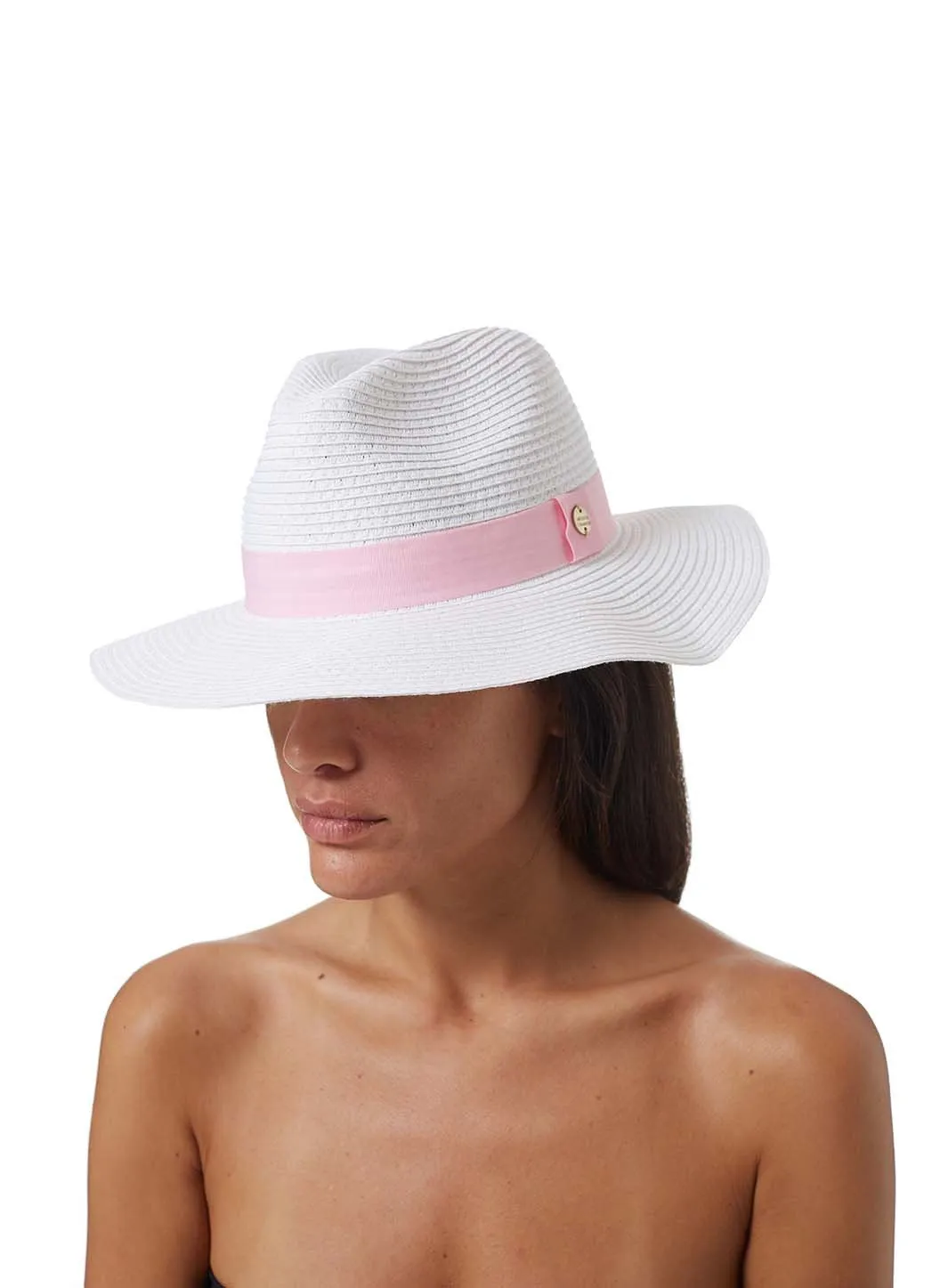 Fedora White/Rose sold by Melissa Odabash product image thumbnail 2