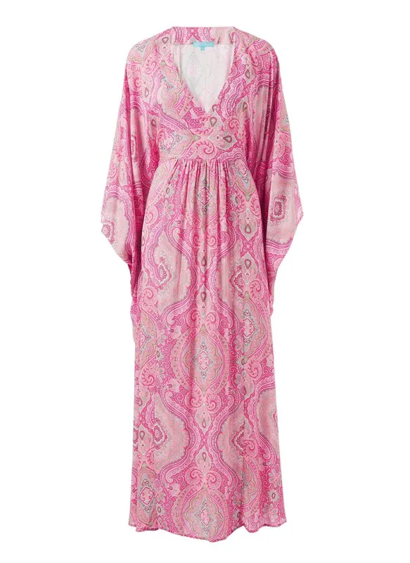 Gabriella Blush Paisley Kaftan made by Melissa Odabash