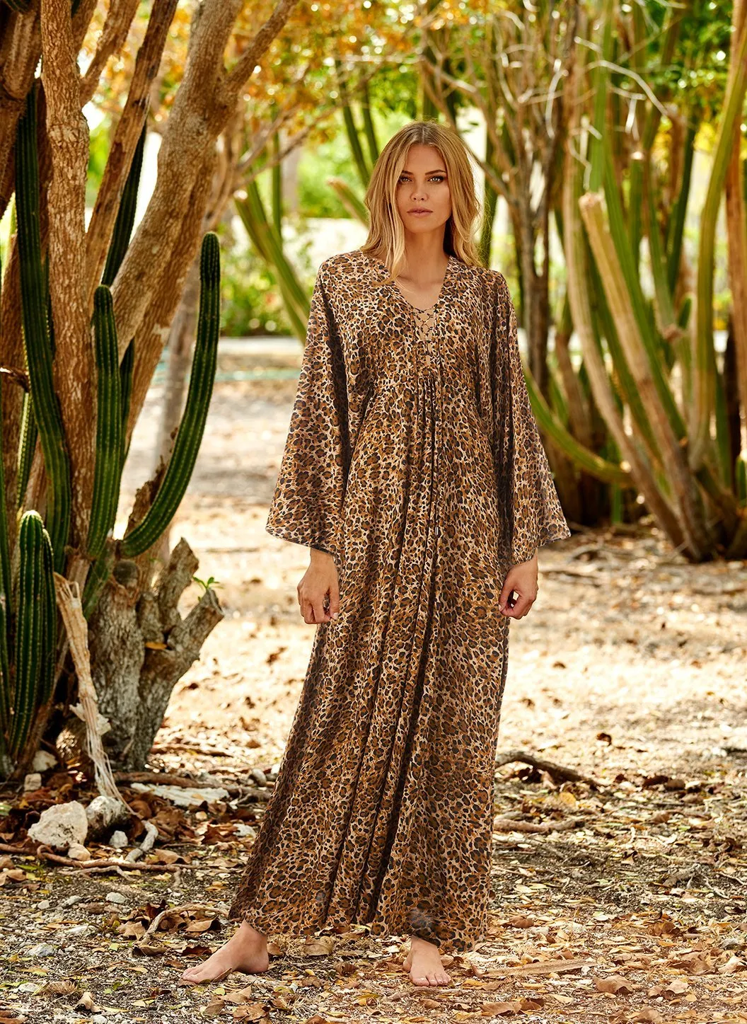 Natalie Cheetah Kaftan sold by Melissa Odabash product image thumbnail 2