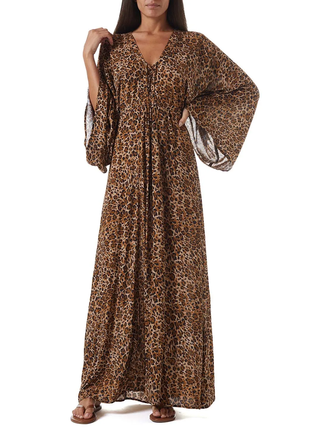 Natalie Cheetah Kaftan sold by Melissa Odabash product image thumbnail 3