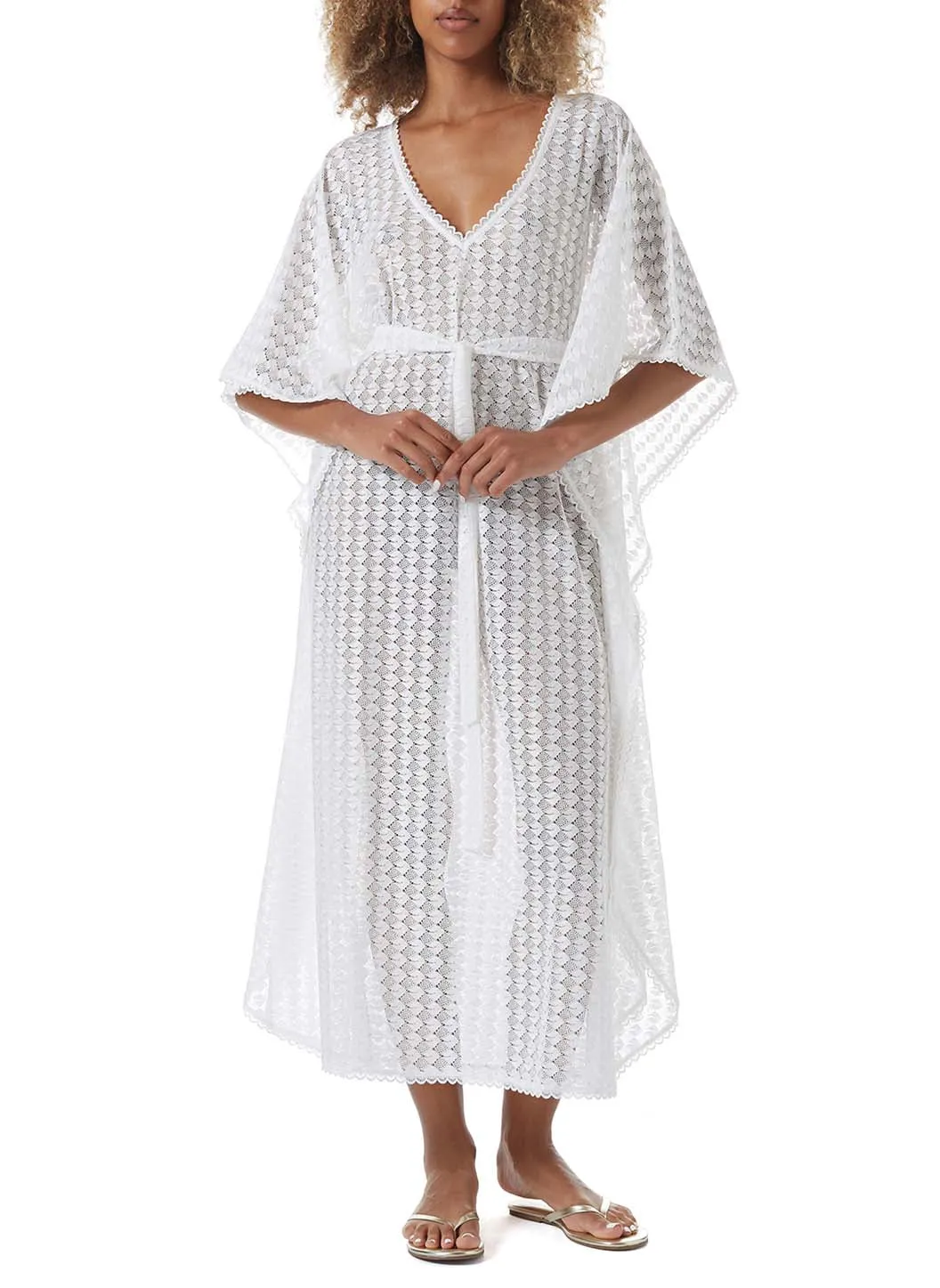 Tara White Kaftan sold by Melissa Odabash product image thumbnail 3