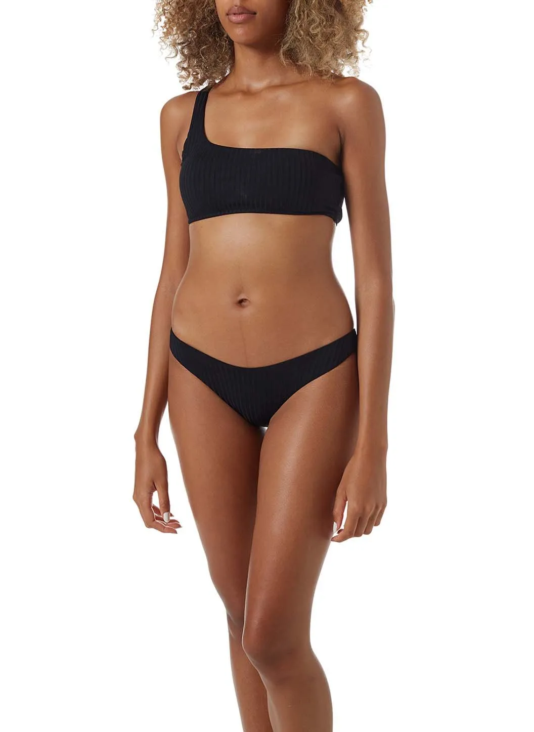 Toulouse Black Ribbed Bikini Bottom sold by Melissa Odabash product image thumbnail 4