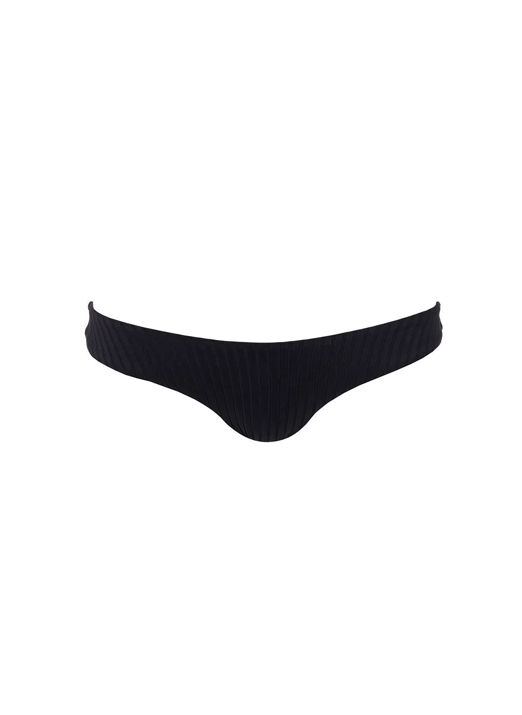 Toulouse Black Ribbed Bikini Bottom sold by Melissa Odabash