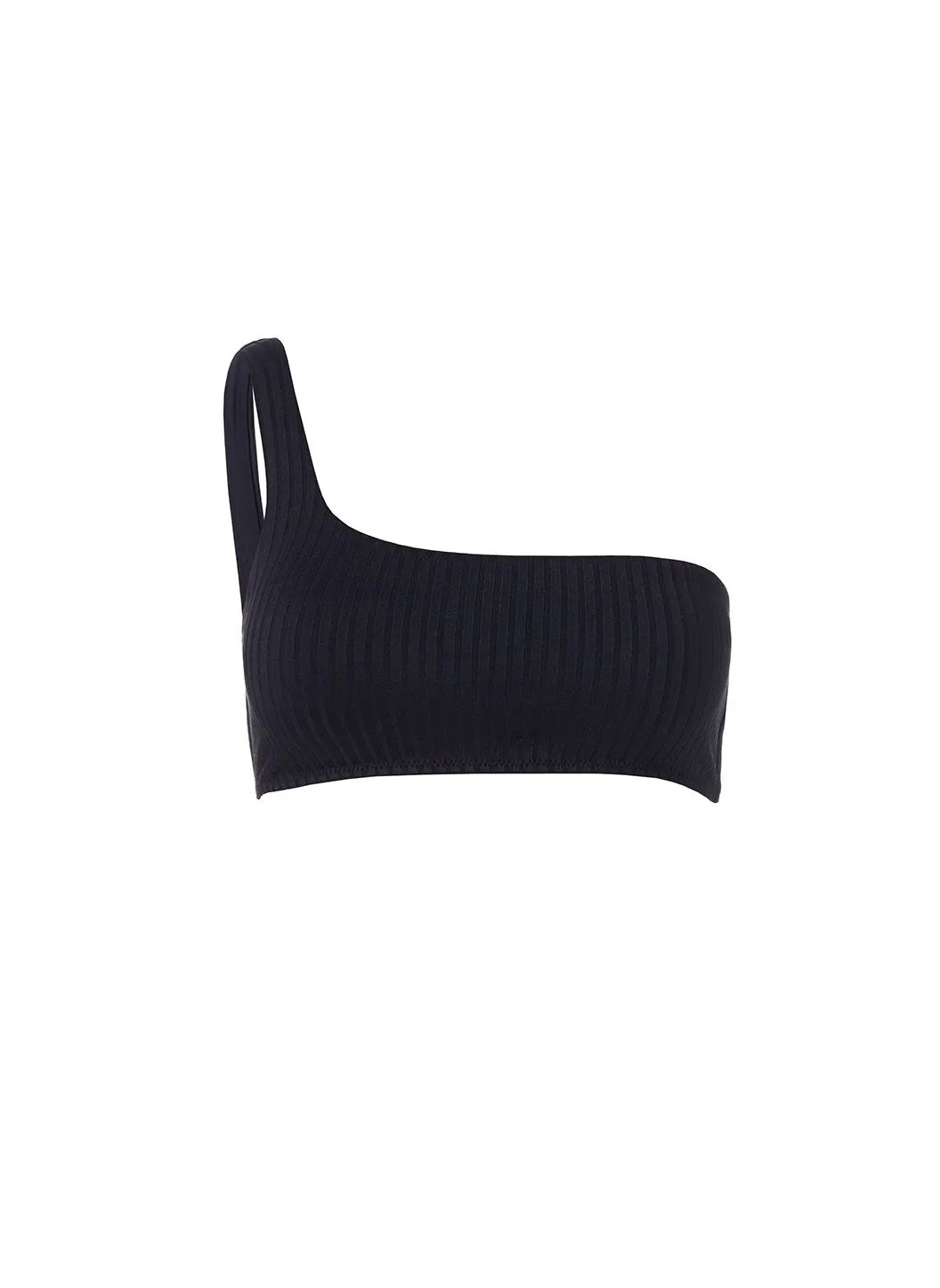 Toulouse Black Ribbed Bikini Top sold by Melissa Odabash