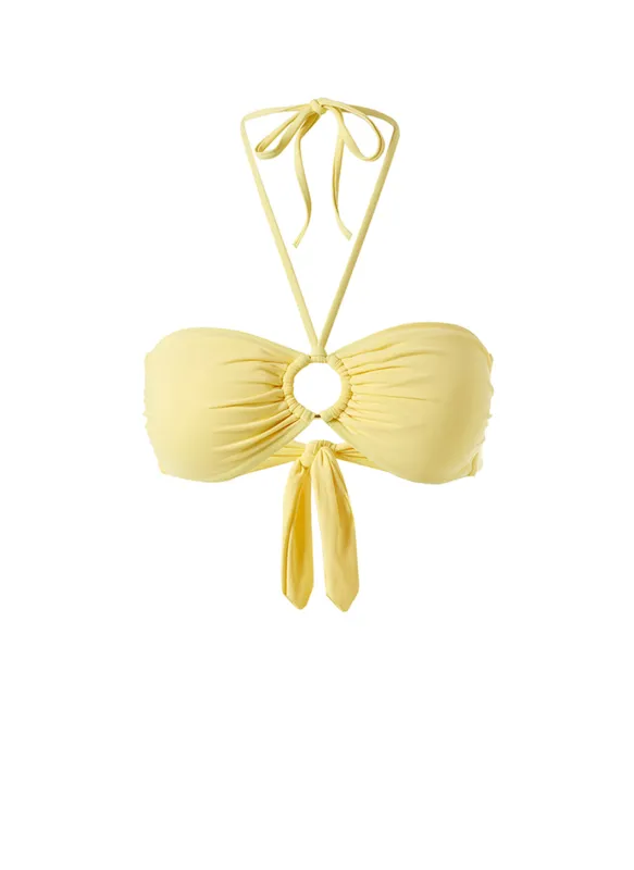 Exclusive Janeiro  Yellow Bikini Top made by Melissa Odabash