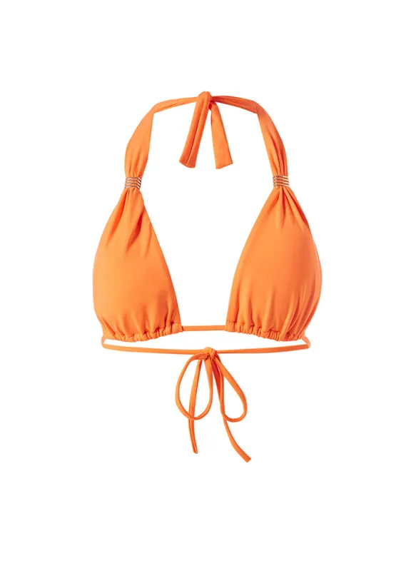 Exclusive Grenada Orange Bikini Top sold by Melissa Odabash