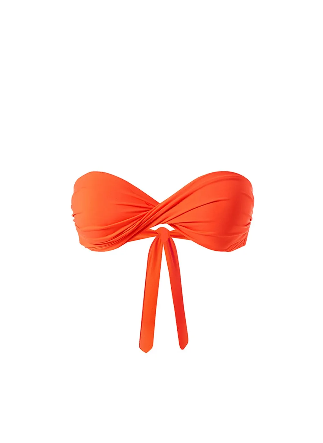 Exclusive Martinique Orange Eco Bikini Top sold by Melissa Odabash