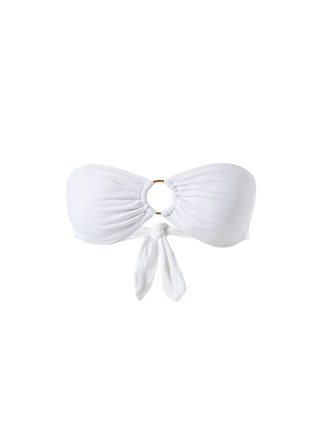 Exclusive Ancona White Bikini Top sold by Melissa Odabash