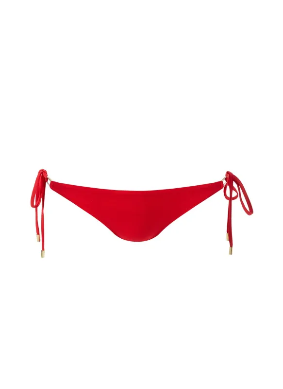 Exclusive Cancun Red Eco Bikini Bottom made by Melissa Odabash